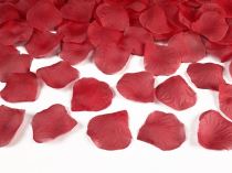 Okvětní lístky růží v sáčku - červené 100 ks - Svatby