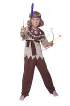Dětský kostým Indián - vel.M (120-130 cm) - Karneval