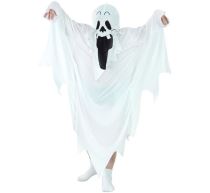 Dětský kostým DUCH - ghost - vel.130/140 cm - unisex - Halloween