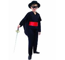 Kostým dětský Zorro - bandita - vel. 110-120 cm - Karnevalové kostýmy pro děti