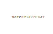 Girlanda - Happy Birthday - narozeniny - čaroděj Harry Potter - 182 cm - Čaroděj Harry