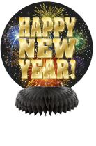 Dekorace na stůl HAPPY NEW YEAR 4 ks - Silvestr - Balónky