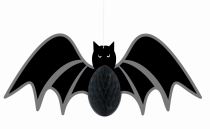 Závěsná dekorace netopýra - HALLOWEEN - 35 cm - Halloween dekorace
