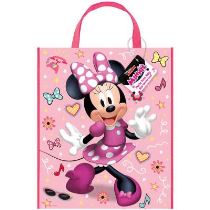 Dárková taška Myška MINNIE - plastová 28 x 33,5 cm - Mickey - Minnie mouse - licence