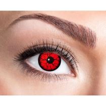 Kontaktní čočky - červené metatron - Halloween - Barevné kontaktní čočky