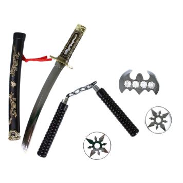 SADA NINJA - samuraj - zbraně a meč - 5 ks