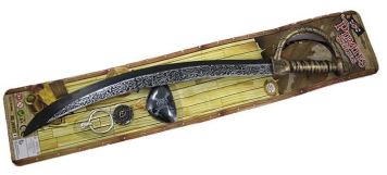 Sada šavle - meč pirátský - 65 cm s příslušenstvím - 4 ks