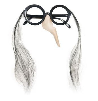 Brýle s nosem čarodějnice - čaroděj - Halloween