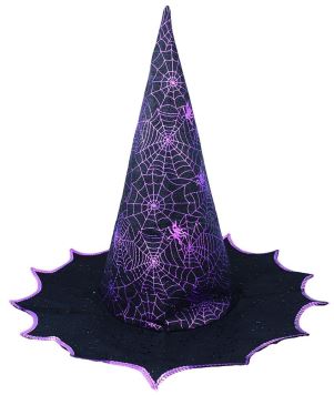 Klobouk čarodějnice - čaroděj - fialový - dospělý - Halloween