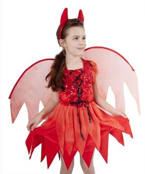 karnevalový kostým čertice dětská vel. M - vánoce