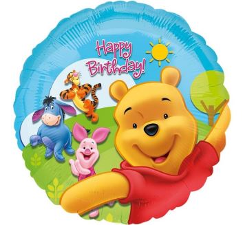 Balón foliový 43 cm - Medvídek Pú - Pooh