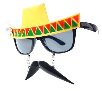 Párty brýle mexiko - mexičan s vousy - dospělé