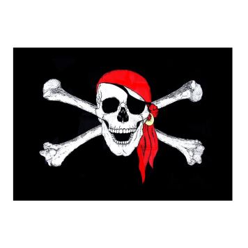 vlajka pirátská - lebka -150 x 90 cm