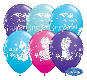 Balónky Frozen - Ledové království 27 cm Anna, Elsa  a Olaf  1 ks