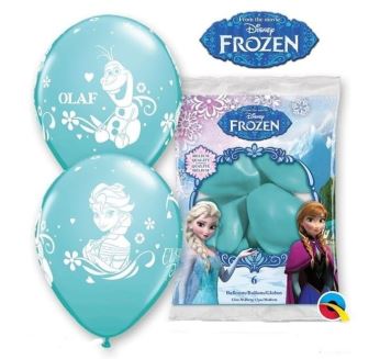 Balónky Frozen - Ledové království 30 cm Anna, Elsa a Olaf 6 ks