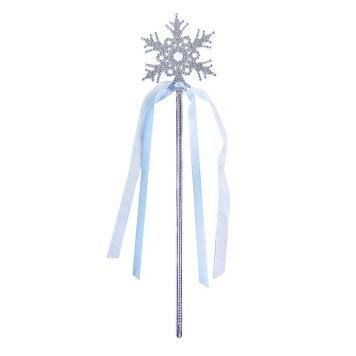 Hůlka sněhová vločka - 34 cm - Vánoce