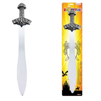 Rytířský meč - stříbrná rukojeť - 56 cm