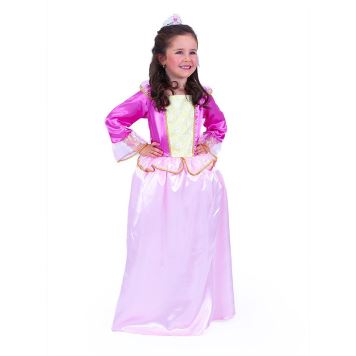 Dětský kostým princezna růžová sametová vel.(S)