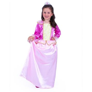 Dětský kostým princezna růžová sametová vel.(S)