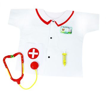 Plášť zdravotnický - sestřička - doktorka s doplňky dětský