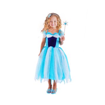 Dětský kostým princezna modrá vel. (S)