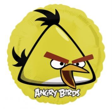 Balón foliový 45 cm  Angry Birds žlutý