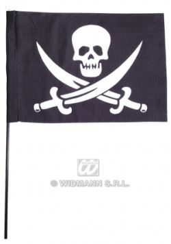 Vlajka pirátská s tyčí