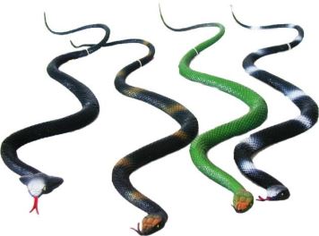 Gumový had - HALLOWEEN - mix 4 druhy - 76 cm
