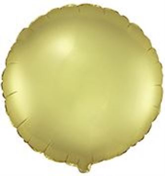 Balón foliový 45 cm Kulatý PASTELOVÝ ZLATÝ
