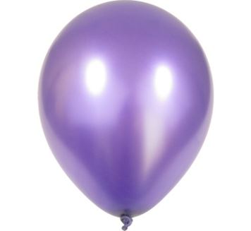 Balonky 100 ks metalické fialové 30 cm