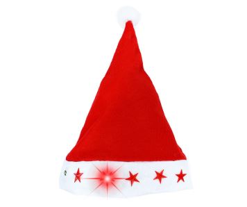Čepice vánoční blikající - Mikuláš - Santa claus - vánoce