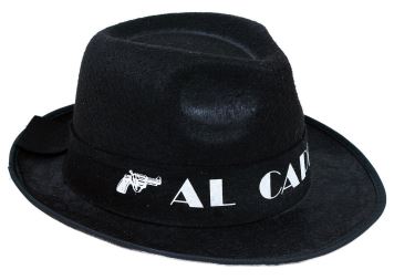 Klobouk Al Capone - mafián - gangster - dospělý