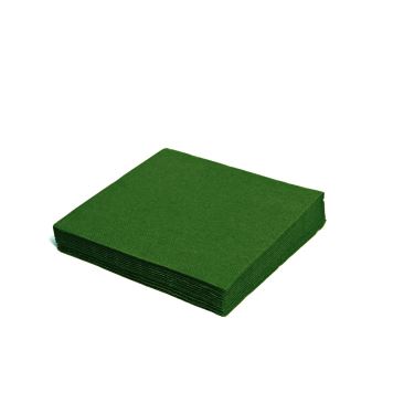 Ubrousek 33x33 cm tmavě zelený 20 ks třívrstvý Harmony