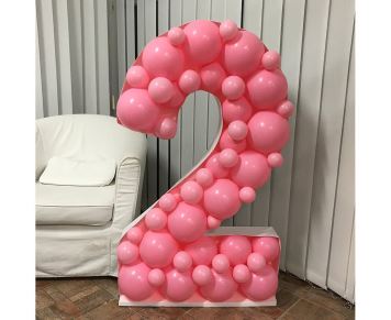 Konstrukce na balonky  – číslice 2