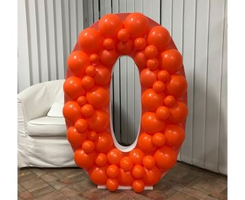 Konstrukce na balonky  – číslice 0