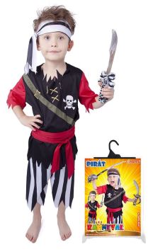 karnevalový kostým pirát s šátkem vel.M