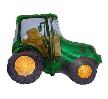Balón foliový 35 cm  Traktor zelený (NELZE PLNIT HELIEM)