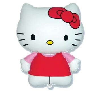 Balón foliový 35 cm  Hello Kitty (NELZE PLNIT HELIEM)