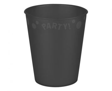 Plastový párty kelímek černý - Silvestr - 250 ml - 1 ks