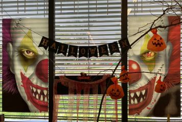 Sada klaun - krvavé dekorace - Halloween - 33 ks