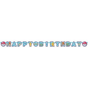 Girlanda Pokémon - Happy Birthday - narozeniny - 218 cm
