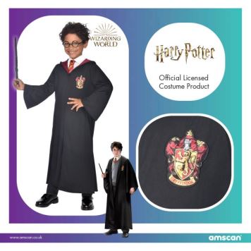 Dětský kostým - plášť Harry Potter  - čaroděj - vel. 6-8 let
