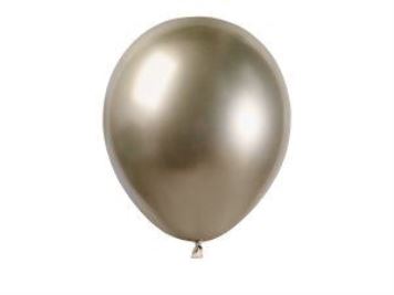 Balónek chromovaný  MINI - 13 cm - lesklý prosecco - 1ks