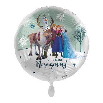 Balón foliový Frozen 2 - Krásné narozeniny - Ledové království - 43 cm