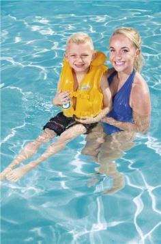 Nafukovací vesta plavecká - plovací - žlutá (vel.3-6 let)