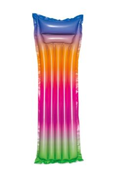 Nafukovací lehátko duhové  - rainbow - 183 x 69 cm