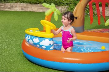 Nafukovací dětský bazén - brouzdaliště láva - 265 x 265 x 104 cm