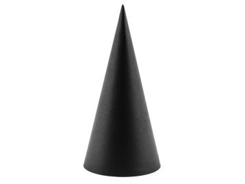 Párty kloboučky černé - popisovací  - 21,5 cm - 6 ks