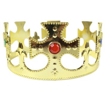 Zlatá královská koruna - 61 cm