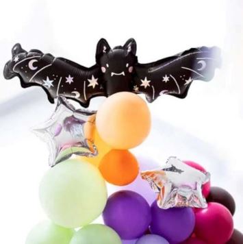 Foliový balónek Netopýr - Halloween - 40 x 13 cm - NELZE PLNIT HELIEM